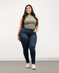 JEANS PLUS SIZE SKINNY HIGH RISE