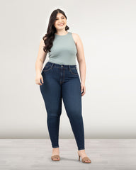 JEANS PLUS SIZE SKINNY HIGH RISE