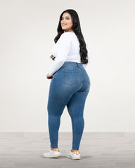 JEANS PLUS SIZE SKINNY HIGH RISE