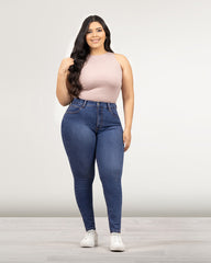 JEANS PLUS SIZE SKINNY HIGH RISE