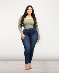 JEANS PLUS SIZE SKINNY HIGH RISE