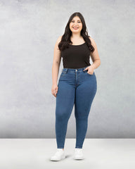 JEANS PLUS SIZE SKINNY HIGH RISE