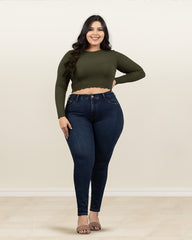 JEANS PLUS SIZE SKINNY HIGH RISE