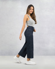 JEANS MUJER CULOTTE TIRO SUPER ALTO