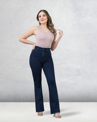 JEANS MUJER BOOT CUT SUPER HIGH RISE