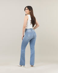 JEANS MUJER BOOT CUT SUPER HIGH RISE