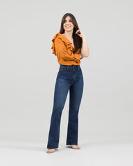 JEANS MUJER BOOT CUT SUPER HIGH RISE