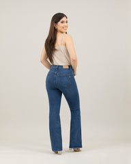 JEANS MUJER BOOT CUT SUPER HIGH RISE