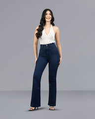 JEANS MUJER BOOT CUT SUPER HIGH RISE