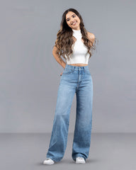 JEAN TIRO SUPER ALTO WIDE LEG