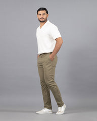 PANTALON TWILL HOMBRE SLIM SEMI AJUSTADO